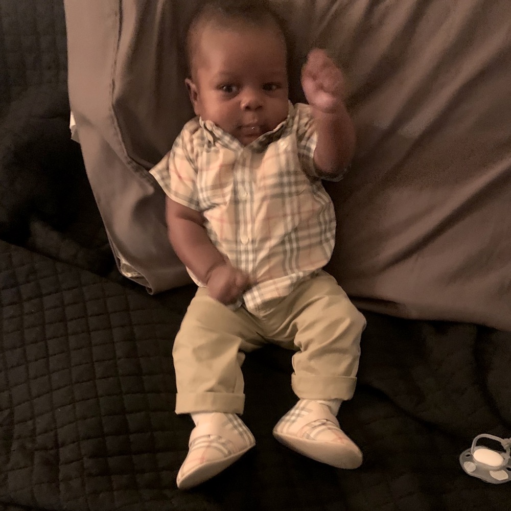Burberry short sleeve button down  shirt